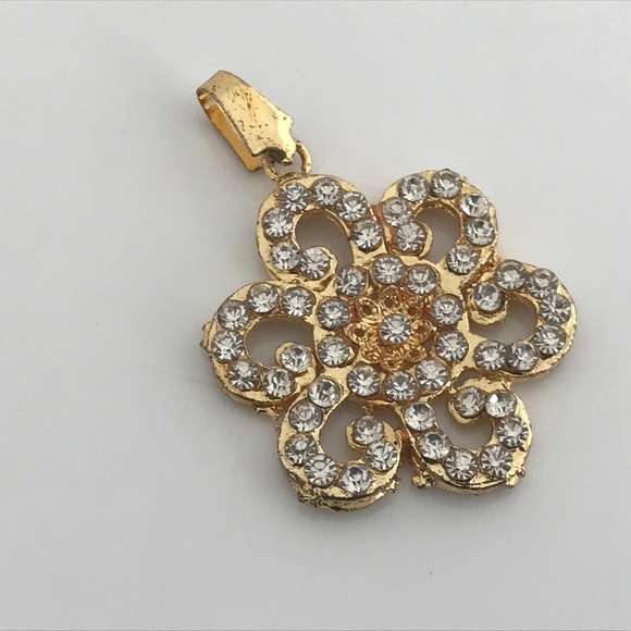 Women Necklace Gold Tone Fashion Bollywood Pendant - Picture 2 of 8